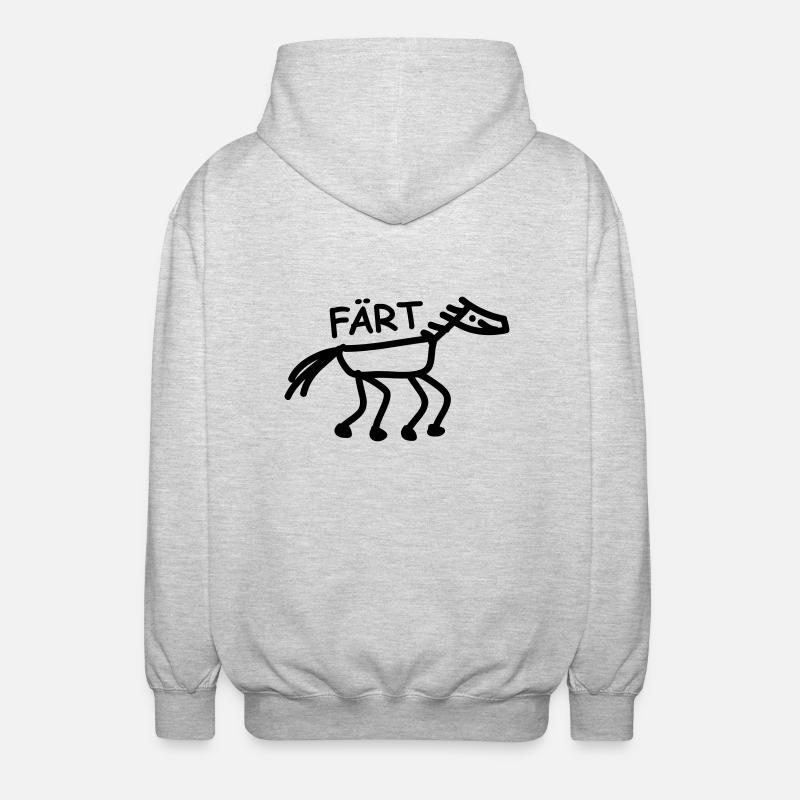 faert_1c - Veste à capuche unisexe - gris clair chiné