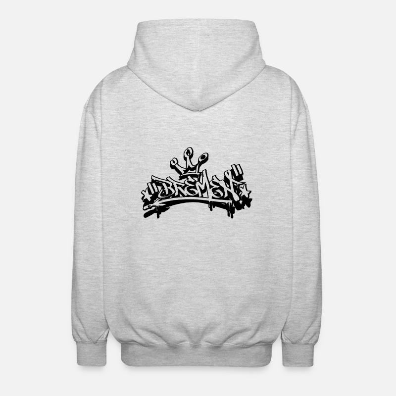 Bremen - Unisex Kapuzenjacke - Hellgrau meliert