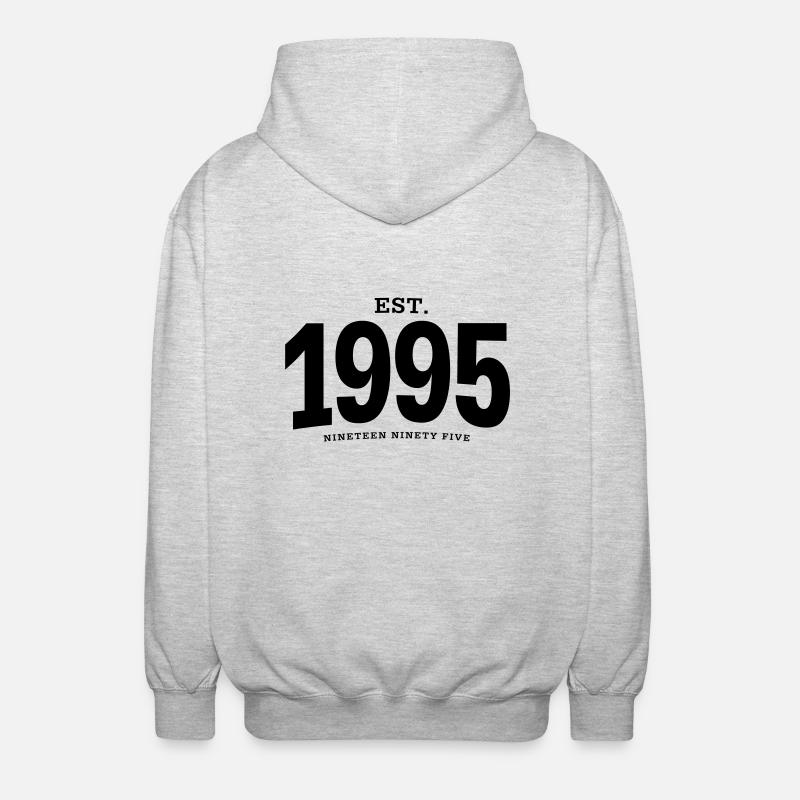 EST. 1995 Nineteen Ninety Five - Unisex Kapuzenjacke - Hellgrau meliert