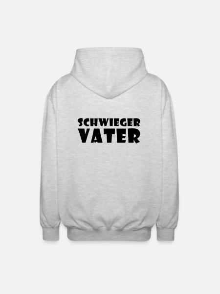 Schwiegervater - Unisex Kapuzenjacke - Hellgrau meliert