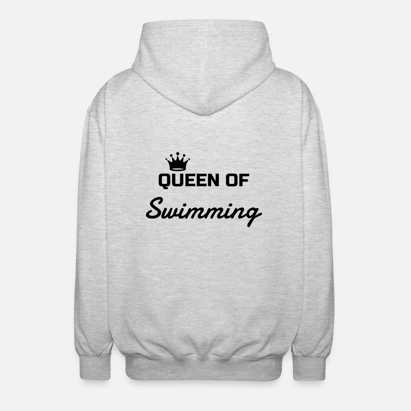 Natation / Nageur / Nageuse / Nager - Veste à capuche unisexe - gris clair chiné