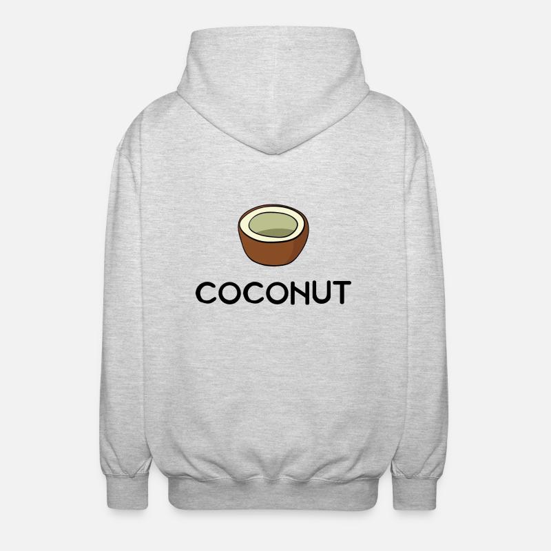 noix de coco - Veste à capuche unisexe - gris clair chiné