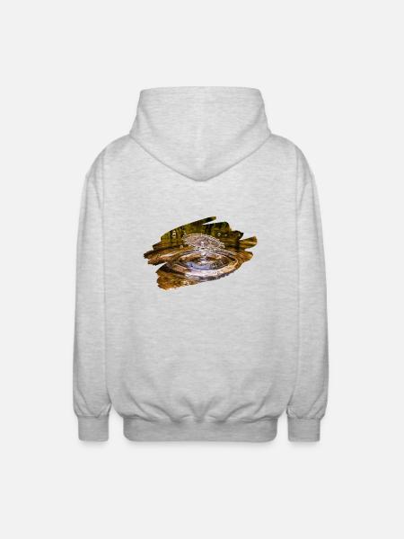 Waterdrop - Unisex Hooded Jacket - light heather grey