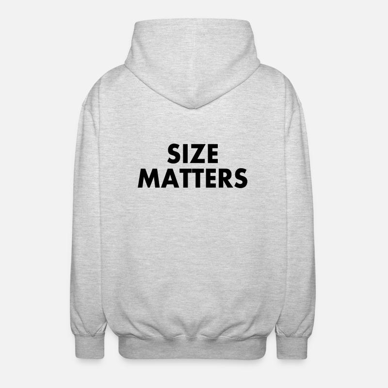 Size matters - Veste à capuche unisexe - gris clair chiné