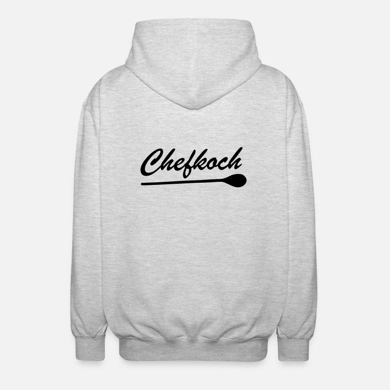 Cuisinier - Veste à capuche unisexe - gris clair chiné