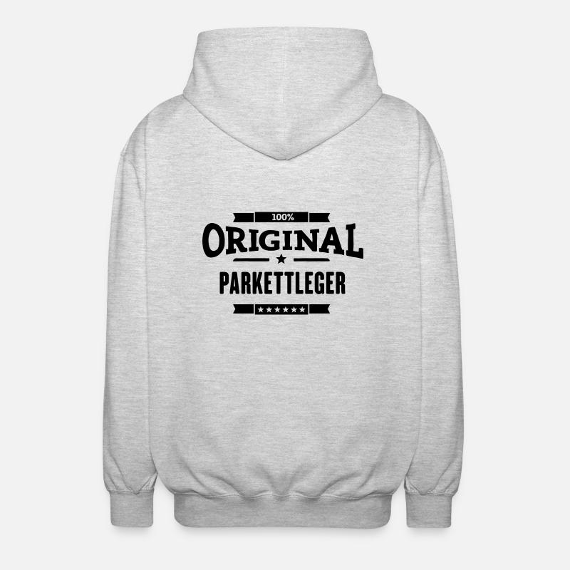 100% Parkettleger - Unisex Kapuzenjacke - Hellgrau meliert