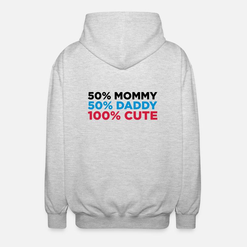 100% Cute (3c)++ - Veste à capuche unisexe - gris clair chiné
