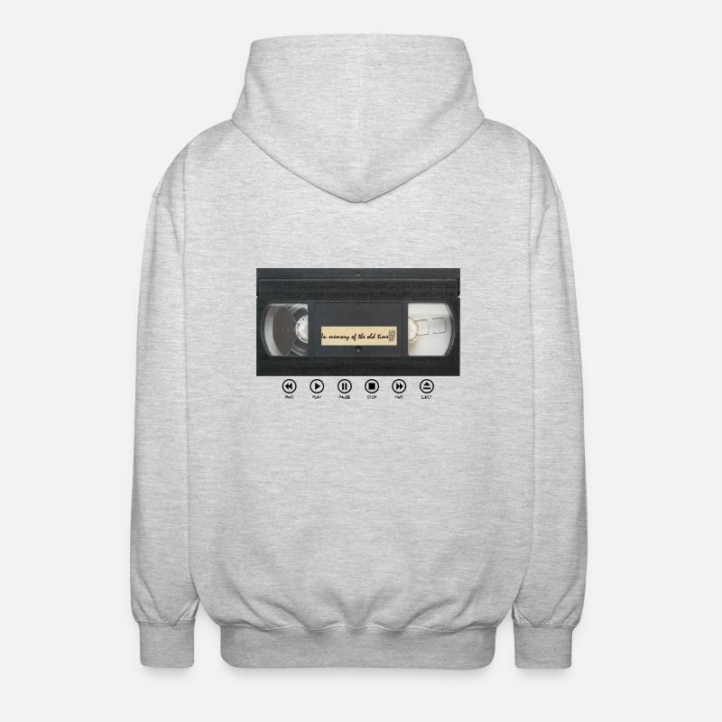 VHS - Veste à capuche unisexe - gris clair chiné