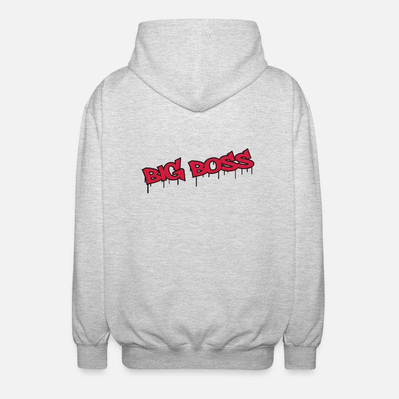 Big Boss - Unisex Kapuzenjacke - Hellgrau meliert