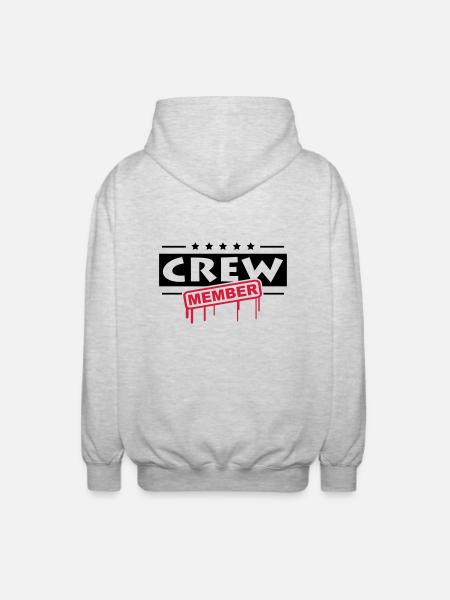 Crew Member - Unisex Hooded Jacket - light heather grey