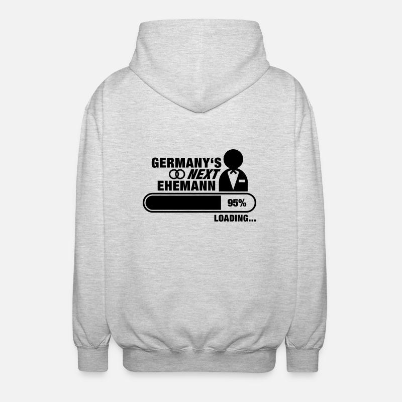 germanys_next_ehemann_f1 - Unisex Hooded Jacket - light heather grey