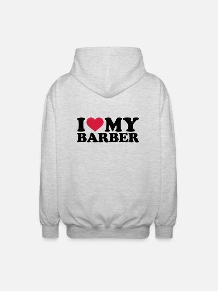 Barbier - Unisex Kapuzenjacke - Hellgrau meliert