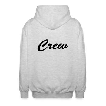 crew - Veste à capuche unisexe - gris clair chiné - Dos - AI Model Male 185 light (185cm)