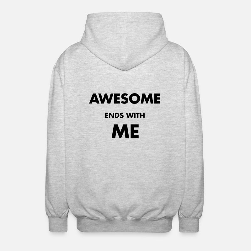 Awesome - Unisex Kapuzenjacke - Hellgrau meliert