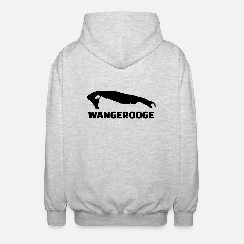 Wangerooge - Unisex Kapuzenjacke - Hellgrau meliert