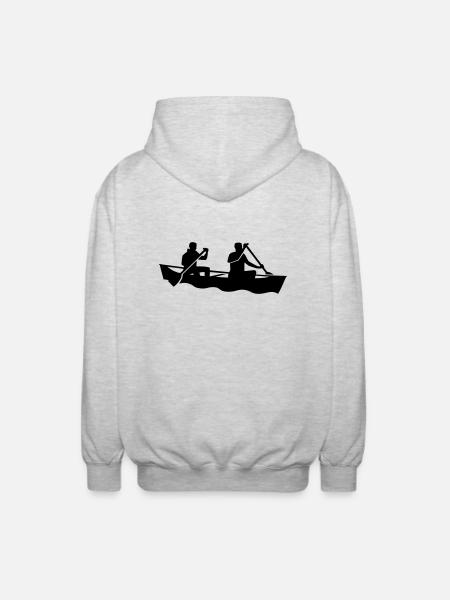Kanu - Unisex Kapuzenjacke - Hellgrau meliert
