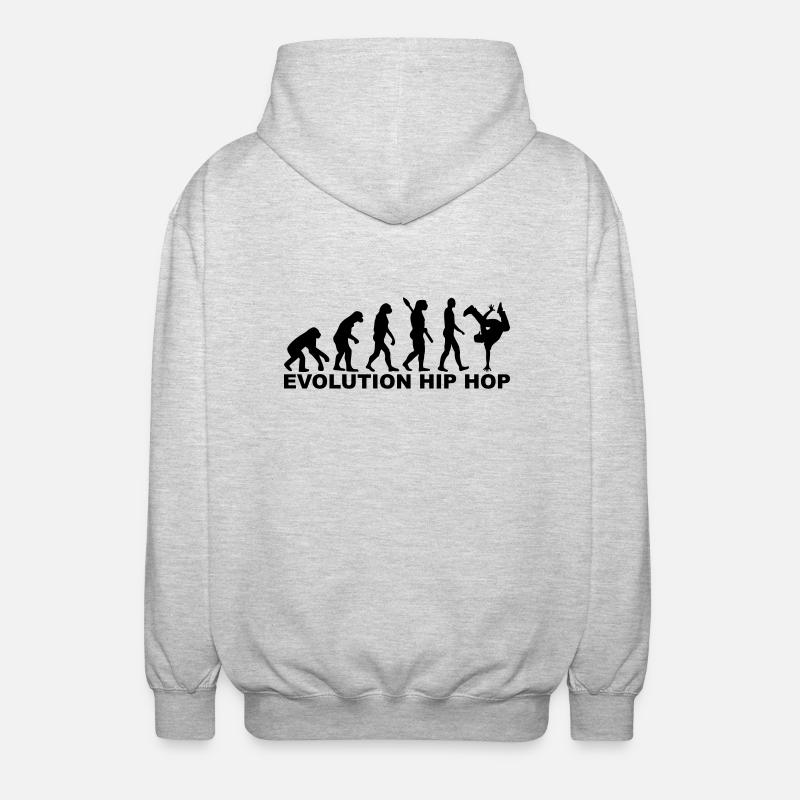 Evolution Hip Hop - Unisex Hooded Jacket - light heather grey