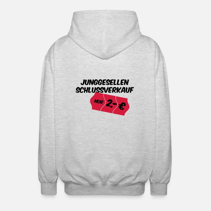 Junggesellenabschied - Unisex Kapuzenjacke - Hellgrau meliert