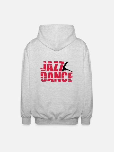 Jazz Dance - Unisex Hooded Jacket - light heather grey