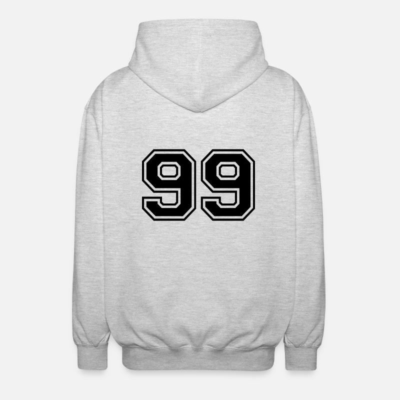 99 - Unisex Kapuzenjacke - Hellgrau meliert