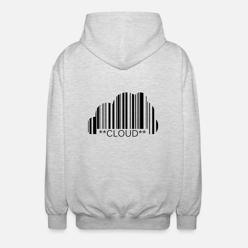 VapeCode Cloud - Unisex Hooded Jacket - light heather grey