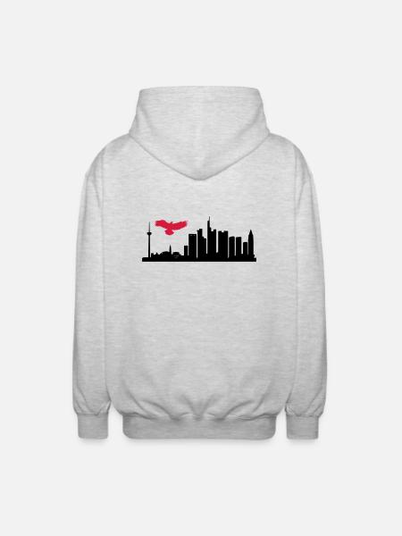 ffh01 - Unisex Kapuzenjacke - Hellgrau meliert