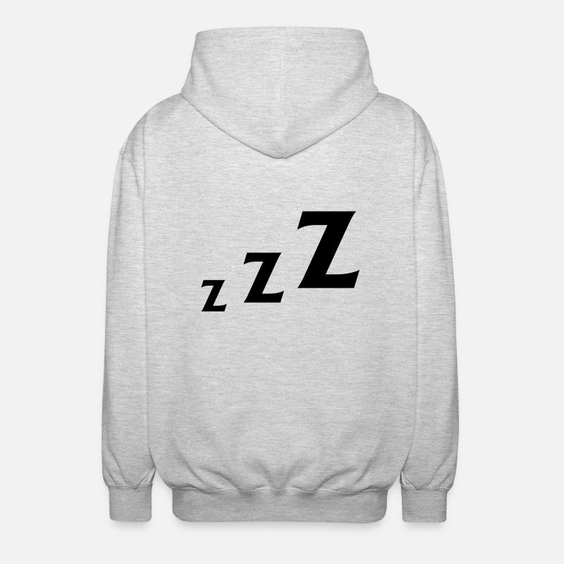 zzz schlafen - Veste à capuche unisexe - gris clair chiné