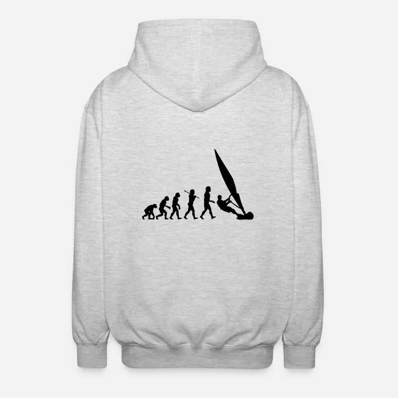 ws01 windsurf evolution - Unisex Kapuzenjacke - Hellgrau meliert