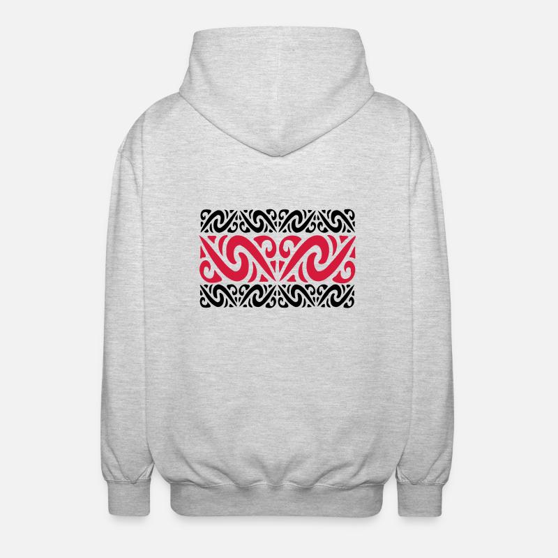 tattoos - Unisex Kapuzenjacke - Hellgrau meliert
