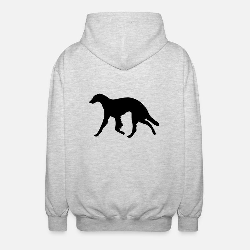 Barsoi_cb - Unisex Kapuzenjacke - Hellgrau meliert