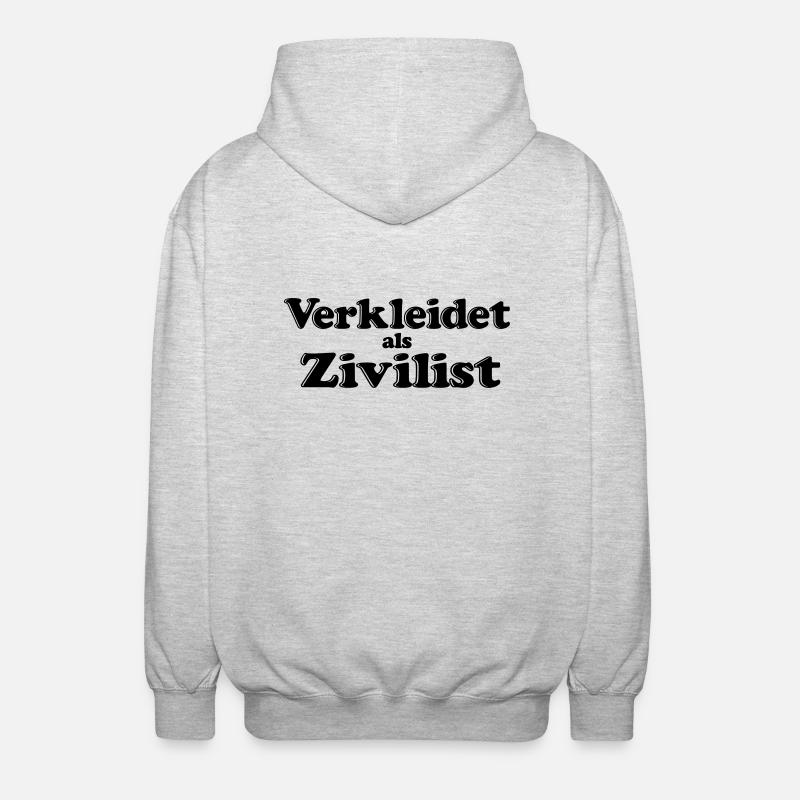 Verkleidet als Zivilist - Unisex Kapuzenjacke - Hellgrau meliert