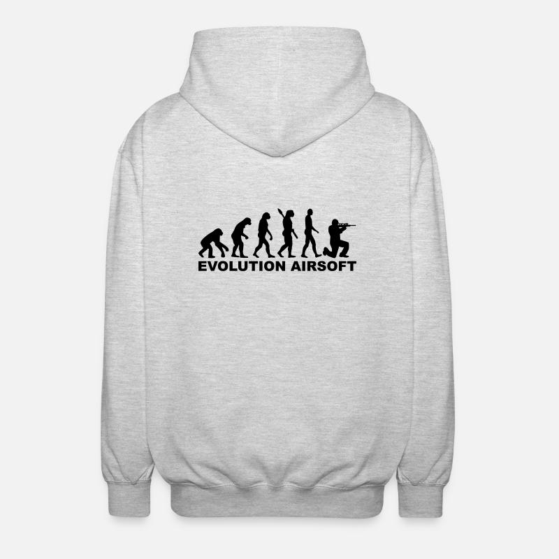 Evolution Airsoft - Unisex Hooded Jacket - light heather grey