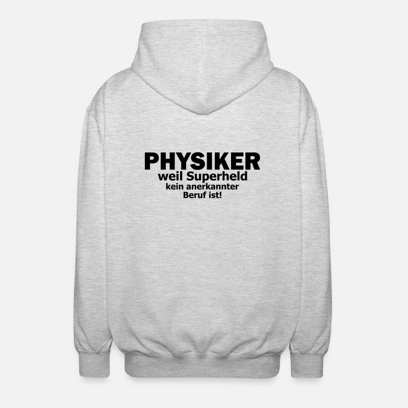 Physiker - Unisex Kapuzenjacke - Hellgrau meliert