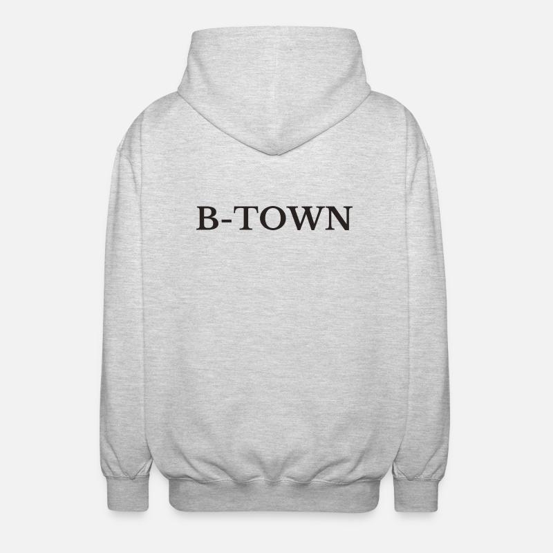 Berlin B Town - Unisex Kapuzenjacke - Hellgrau meliert