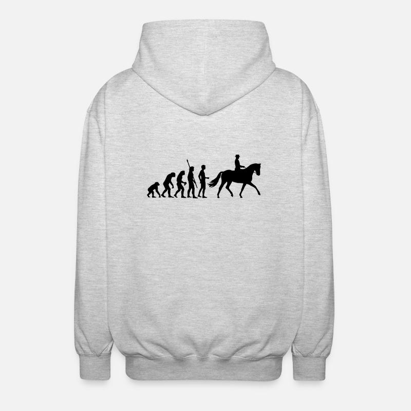 evolution_reiter - Veste à capuche unisexe - gris clair chiné