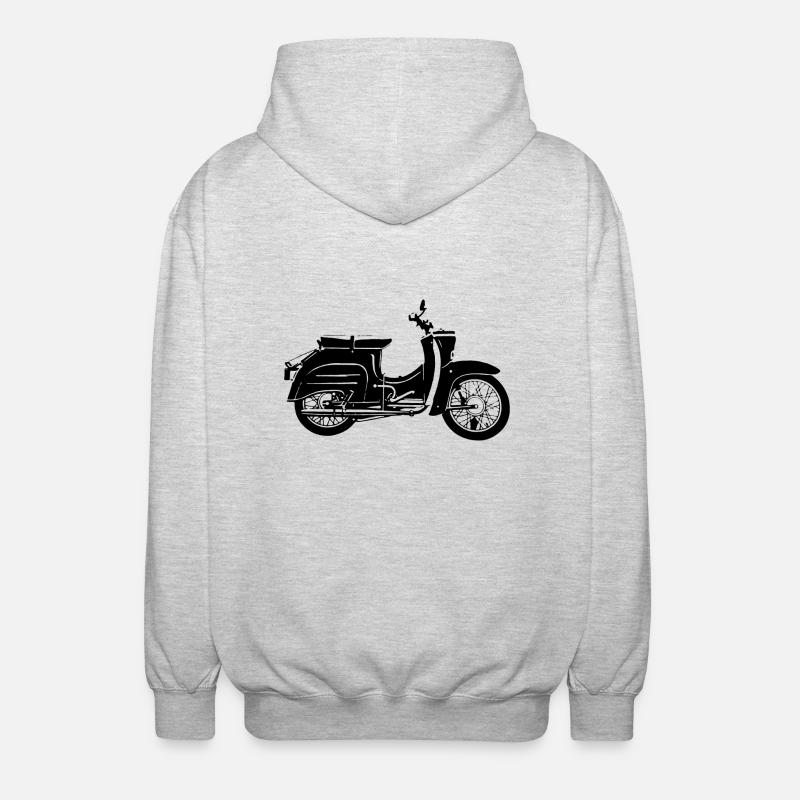 Simson Schwalbe KR51 - Unisex Kapuzenjacke - Hellgrau meliert