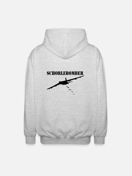 Schorlebomber - Unisex Kapuzenjacke - Hellgrau meliert