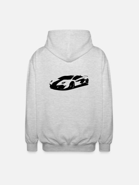 Sportwagen - Unisex Kapuzenjacke - Hellgrau meliert