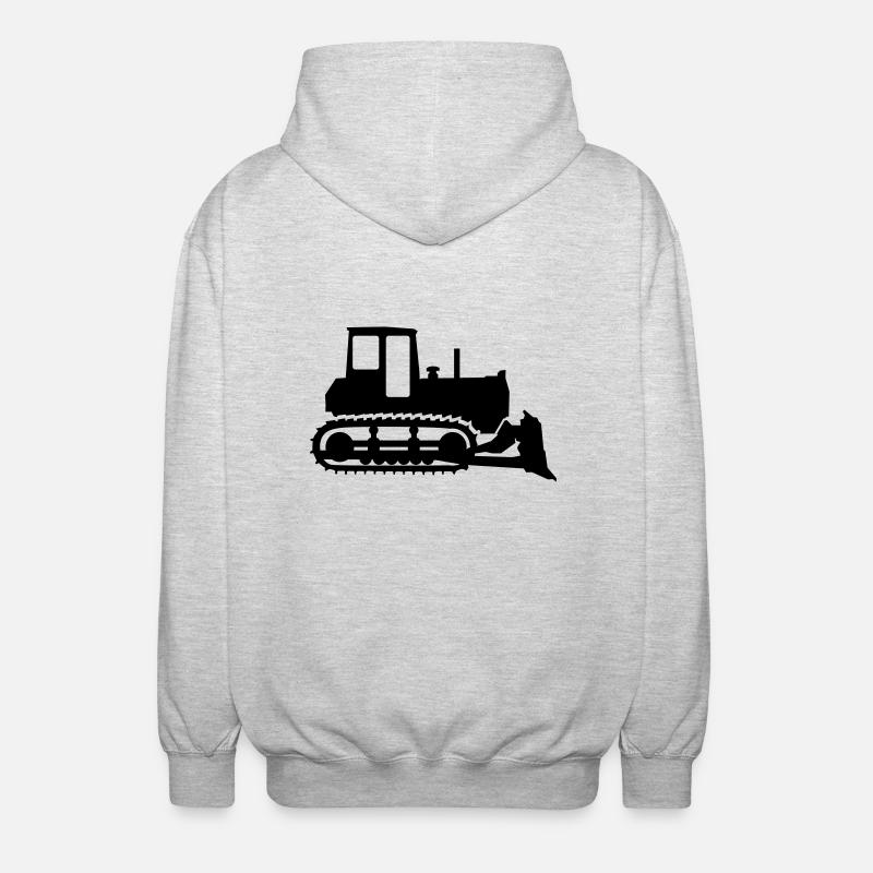 Bulldozer - Unisex Kapuzenjacke - Hellgrau meliert