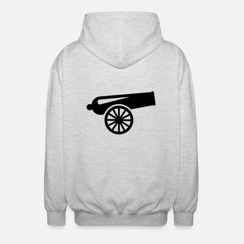 Kanone - Unisex Kapuzenjacke - Hellgrau meliert