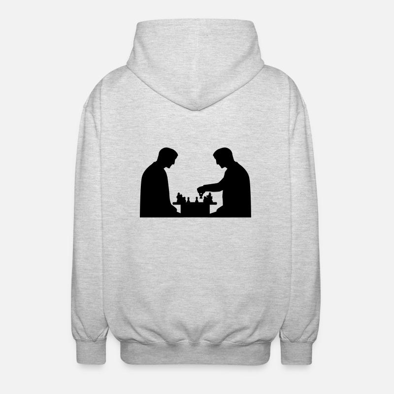 Chess - Unisex Hooded Jacket - light heather grey
