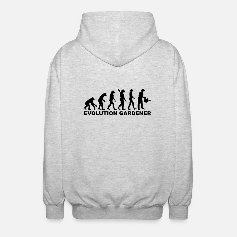 Gärtner - Unisex Kapuzenjacke - Hellgrau meliert