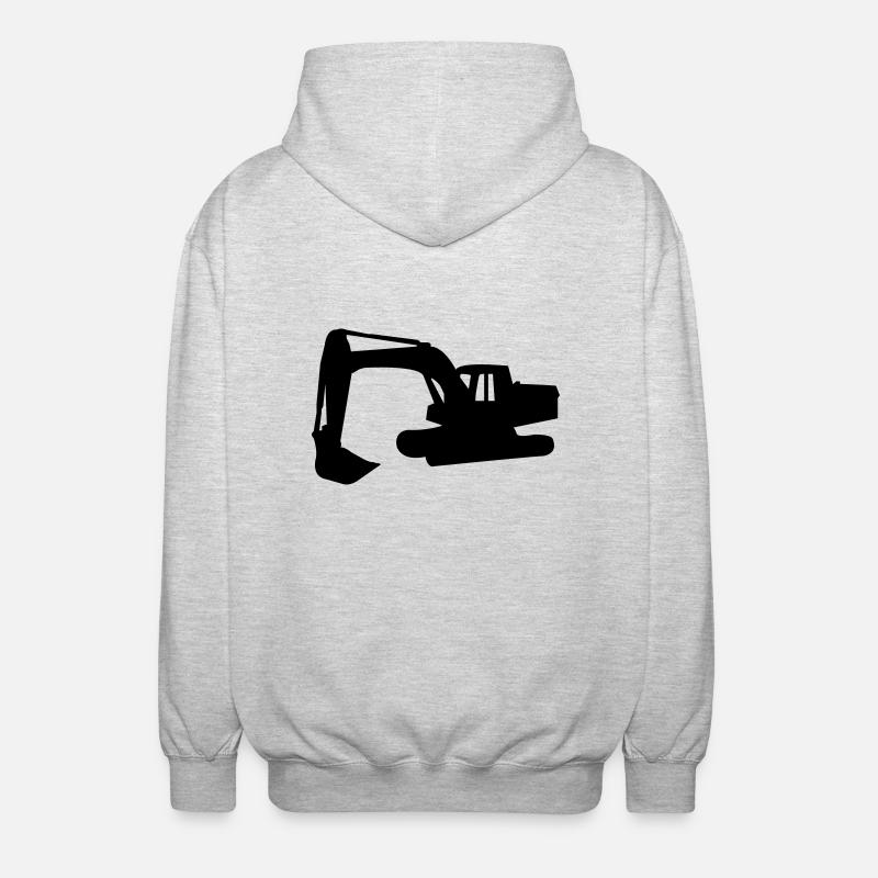 bagger - Unisex Kapuzenjacke - Hellgrau meliert