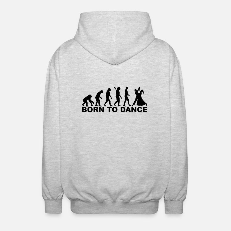 Evolution Dancing - Unisex Hooded Jacket - light heather grey