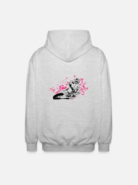 Supermoto - Supermotard - Unisex Hooded Jacket - light heather grey