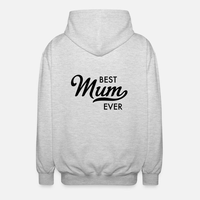 mère - Veste à capuche unisexe - gris clair chiné