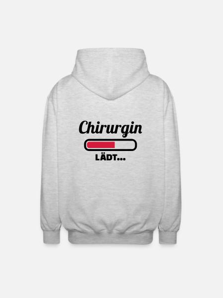 Chirurgin - Unisex Kapuzenjacke - Hellgrau meliert