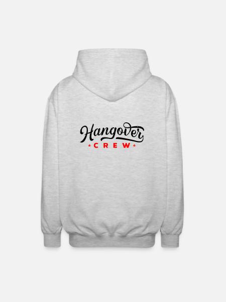 Hangover Crew - Unisex Hooded Jacket - light heather grey