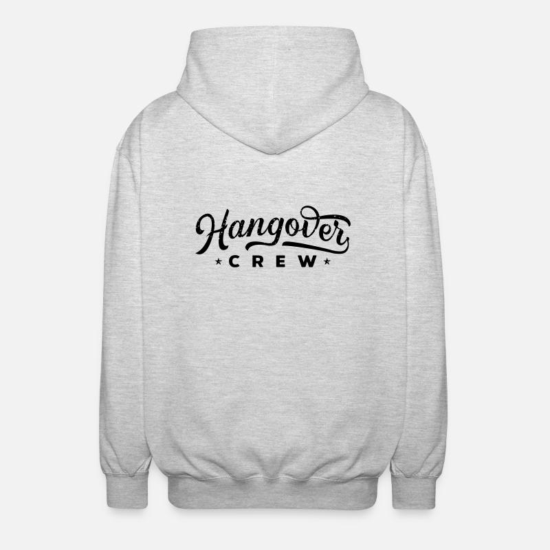 Équipe de gueule de bois - Veste à capuche unisexe - gris clair chiné