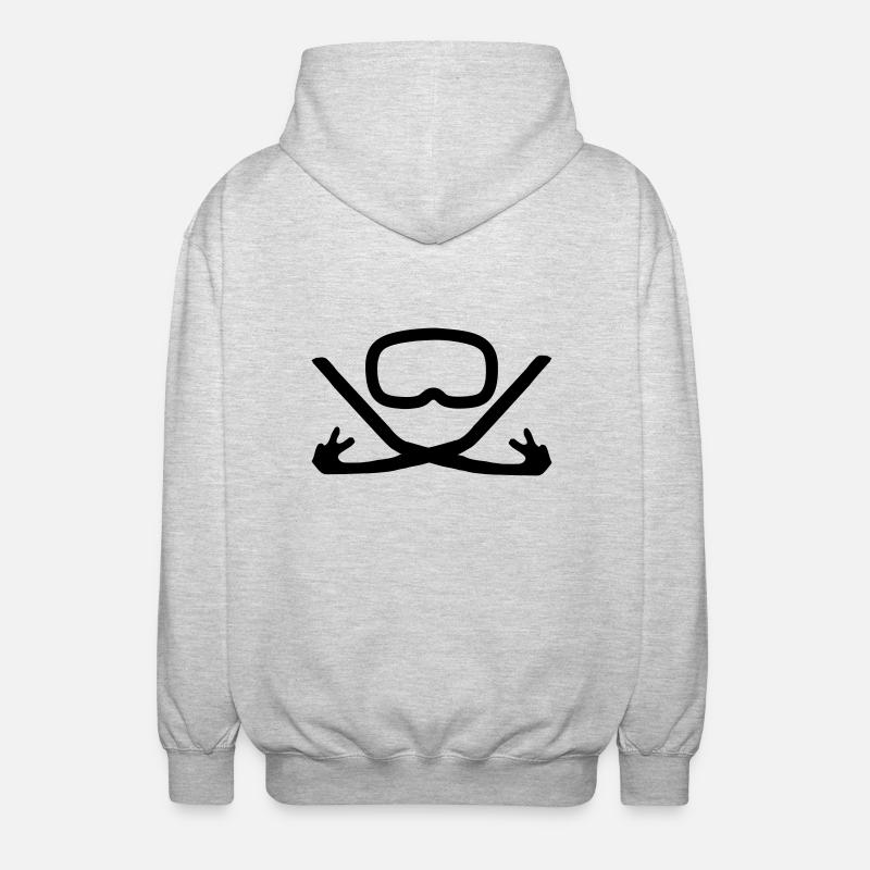 plongée - Veste à capuche unisexe - gris clair chiné